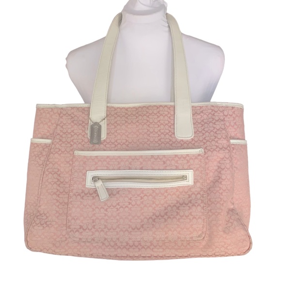 Coach Bags Coach 3244 Pink Signature Diaper Bag Poshmark